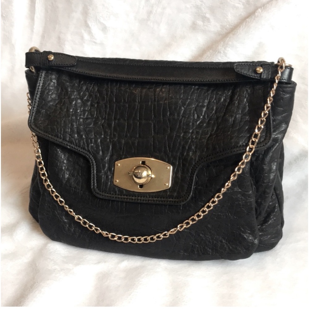 Furla Guggenheim Croc-Embossed Shoulder Bag, Crossbody, Handbag, Clutch